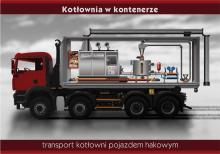 Kocioł z instalacją przywożony do podłączenia