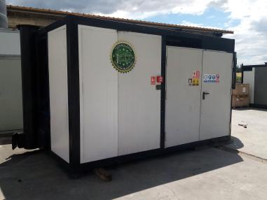 Mobilna Kotłownia Kontenerowa MAC 170-502 kW (Pellet/Zrębka)