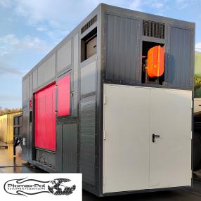 Kotłownia Kontenerowa na Biomasę 980 kW | Pełna Automatyka