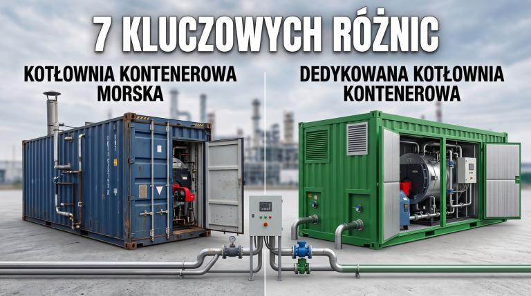Kotłownia kontenerowa: morski czy dedykowana? 7 kluczowych różnic