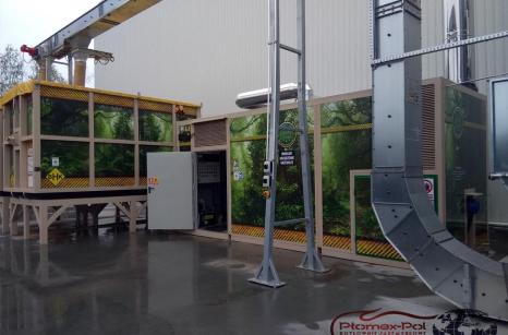 Kotłownia kontenerowa na biomasę 980 kW | Ogrzewanie Hal